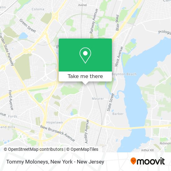 Tommy Moloneys map