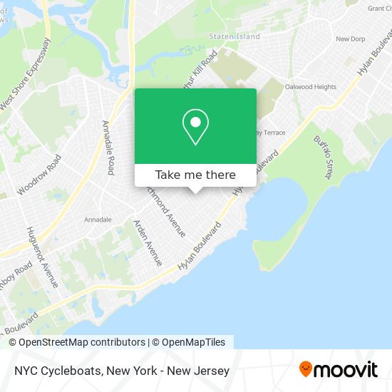 Mapa de NYC Cycleboats