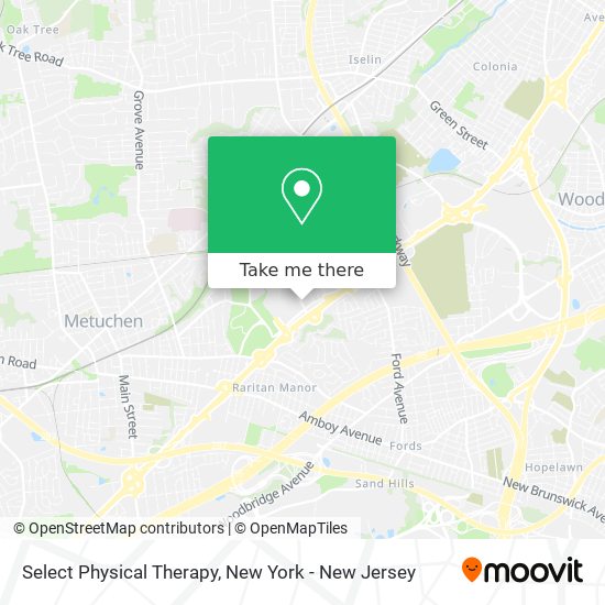 Select Physical Therapy map