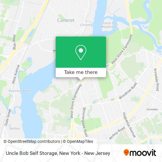 Mapa de Uncle Bob Self Storage