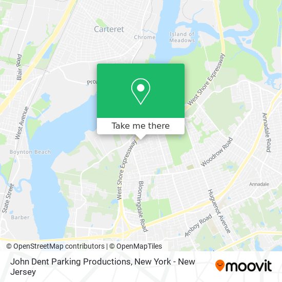 Mapa de John Dent Parking Productions