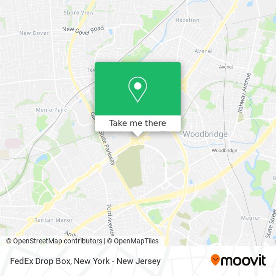 FedEx Drop Box map