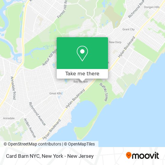 Mapa de Card Barn NYC