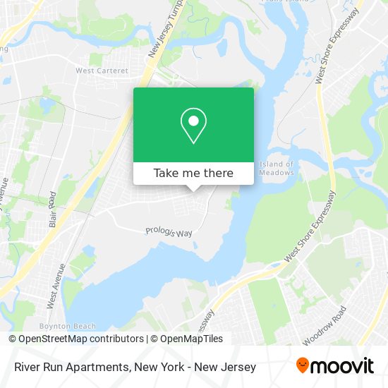 River Run Apartments map