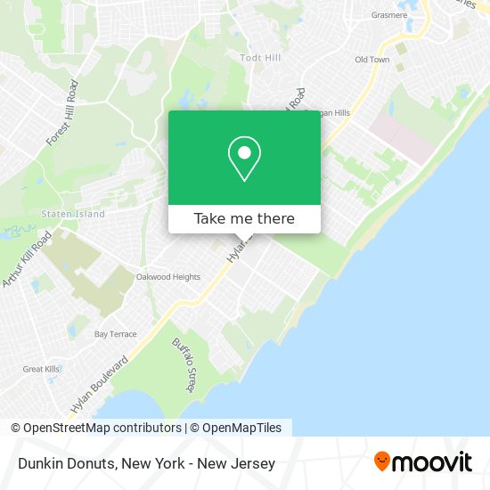 Dunkin Donuts map