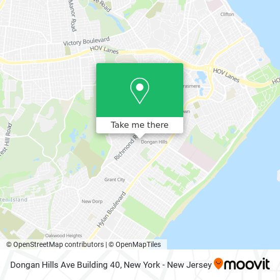 Dongan Hills Ave Building 40 map