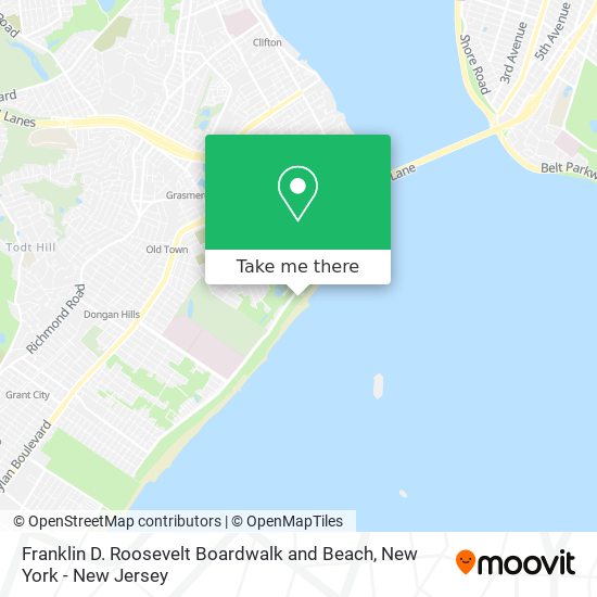 Mapa de Franklin D. Roosevelt Boardwalk and Beach