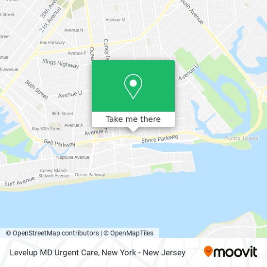 Levelup MD Urgent Care map