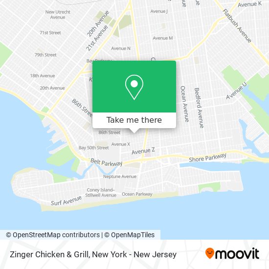 Zinger Chicken & Grill map