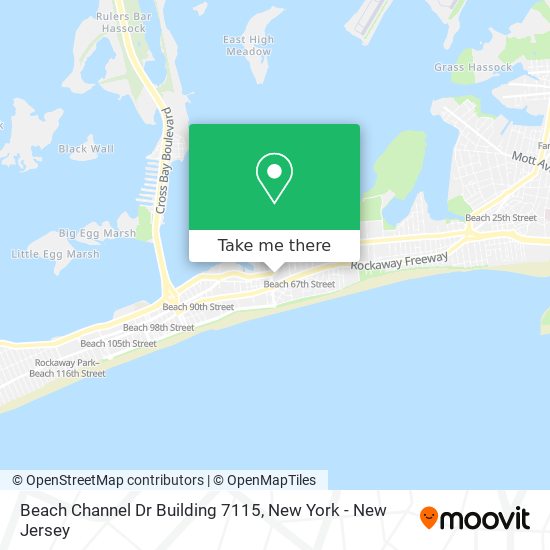 Mapa de Beach Channel Dr Building 7115