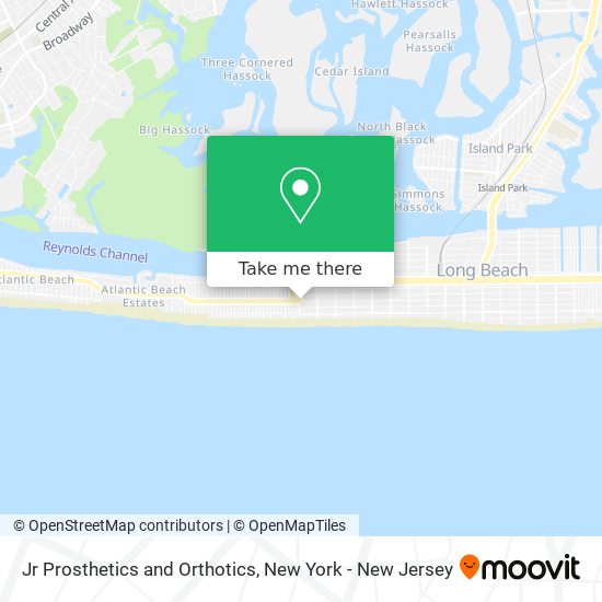 Jr Prosthetics and Orthotics map