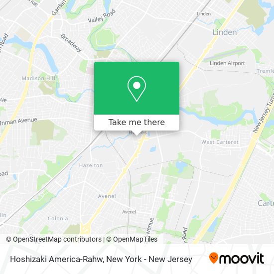 Mapa de Hoshizaki America-Rahw