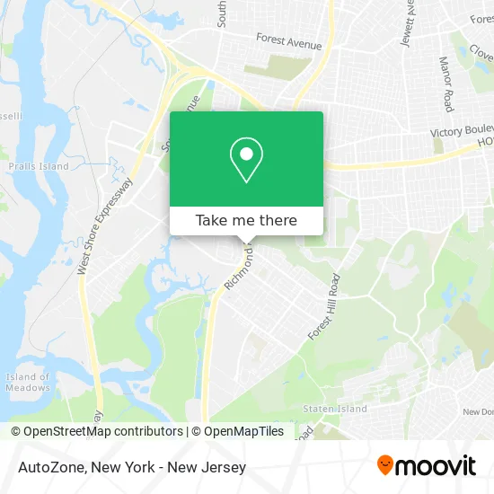 AutoZone map