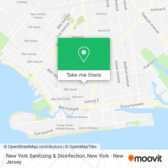 New York Sanitizing & Disinfection map