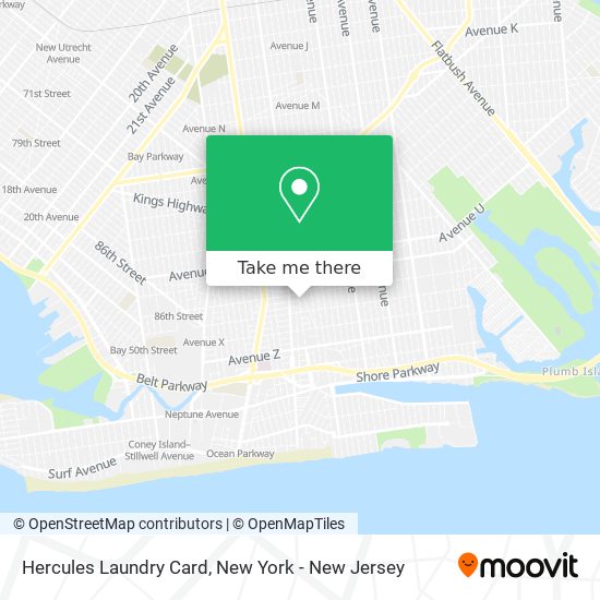 Hercules Laundry Card map