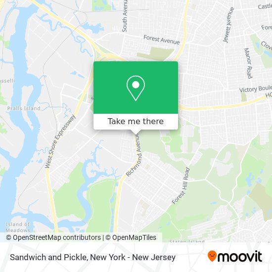 Sandwich and Pickle map