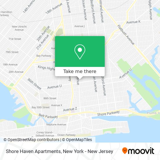 Shore Haven Apartments map