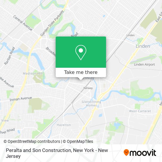 Peralta and Son Construction map
