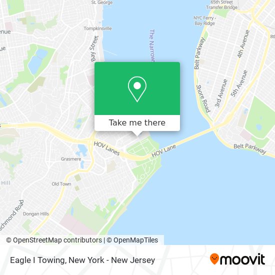 Eagle I Towing map