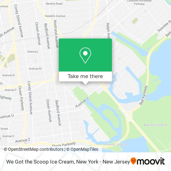 Mapa de We Got the Scoop Ice Cream