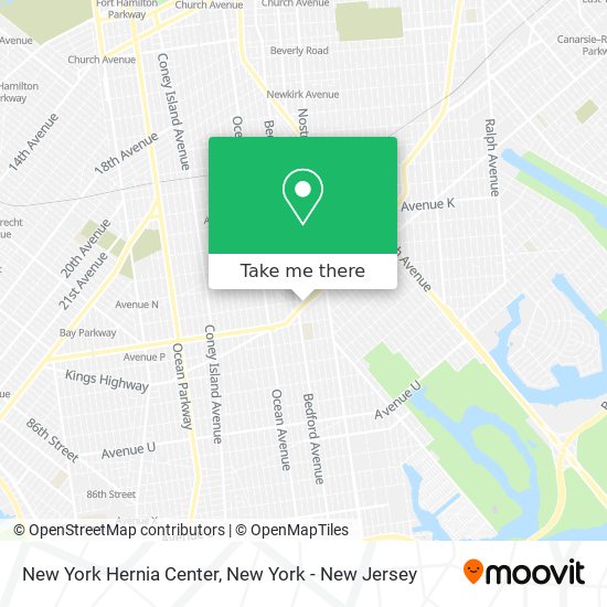 Mapa de New York Hernia Center