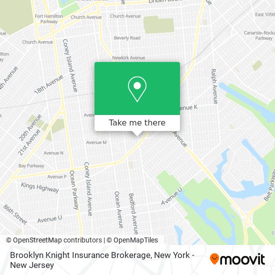 Mapa de Brooklyn Knight Insurance Brokerage