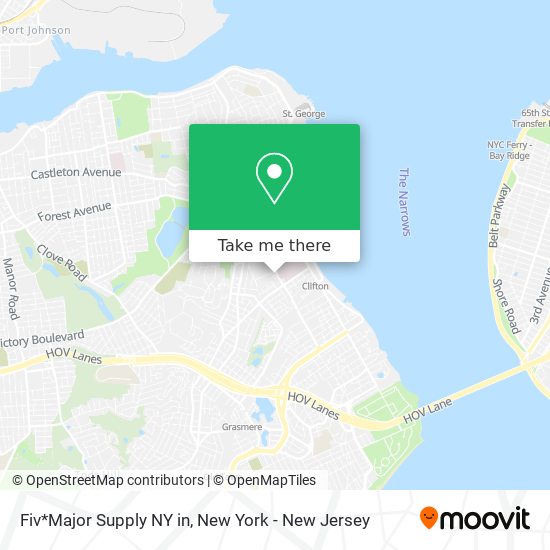 Mapa de Fiv*Major Supply NY in