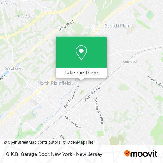 Mapa de G.K.B. Garage Door