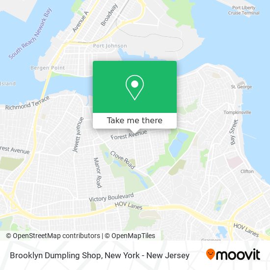 Mapa de Brooklyn Dumpling Shop