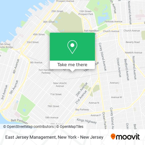 East Jersey Management map