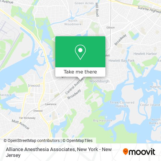 Alliance Anesthesia Associates map