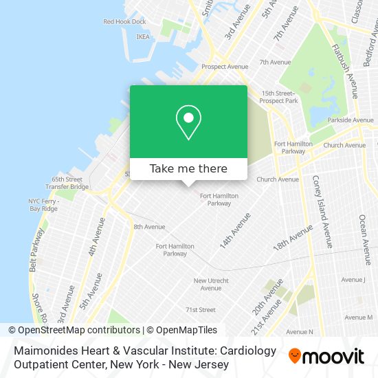 Mapa de Maimonides Heart & Vascular Institute: Cardiology Outpatient Center