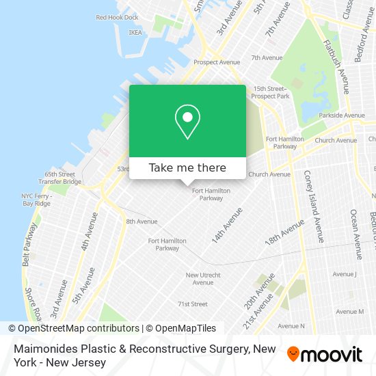 Maimonides Plastic & Reconstructive Surgery map