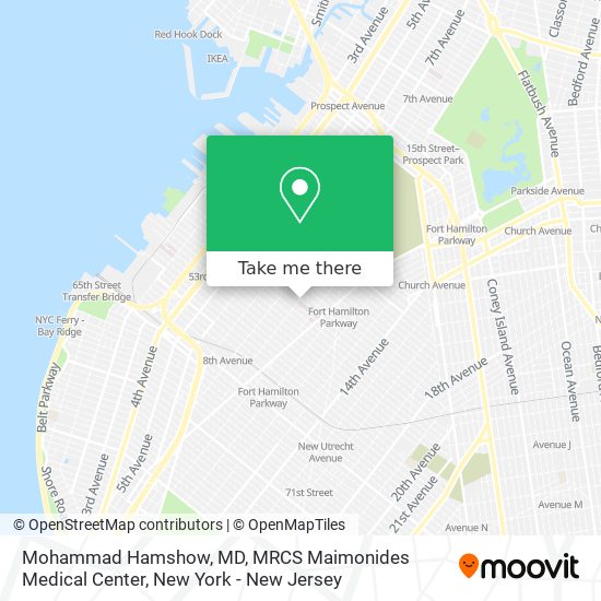 Mohammad Hamshow, MD, MRCS Maimonides Medical Center map