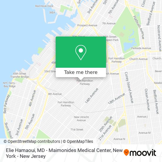 Mapa de Elie Hamaoui, MD - Maimonides Medical Center