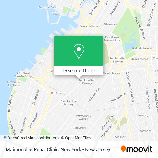Maimonides Renal Clinic map