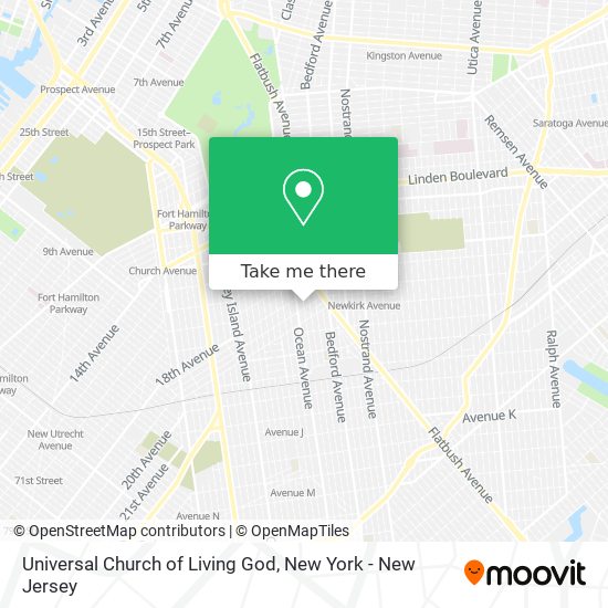 Universal Church of Living God map