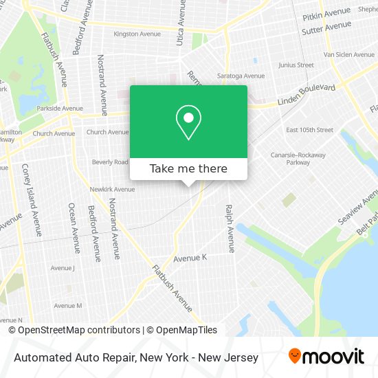 Automated Auto Repair map