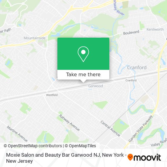 Mapa de Moxie Salon and Beauty Bar Garwood NJ