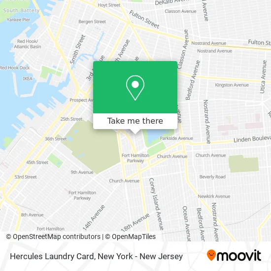 Hercules Laundry Card map