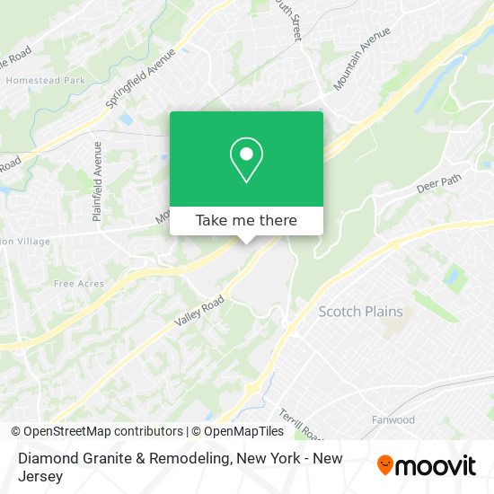 Mapa de Diamond Granite & Remodeling