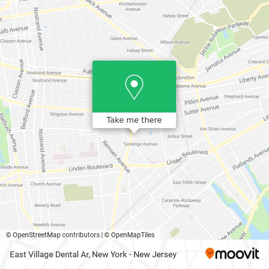 East Village Dental Ar map