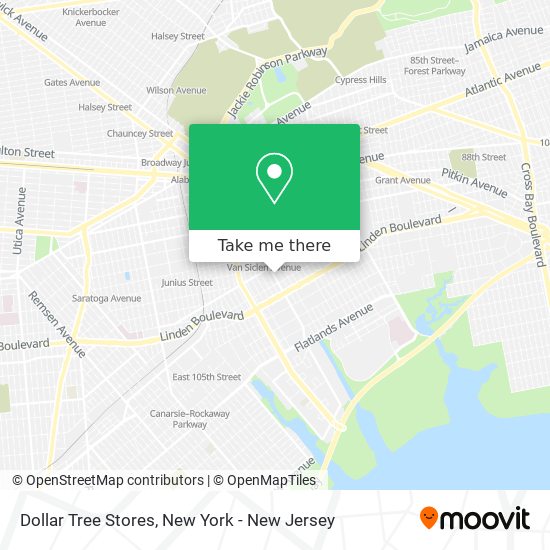 Mapa de Dollar Tree Stores