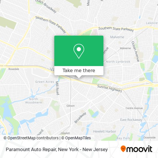 Mapa de Paramount Auto Repair