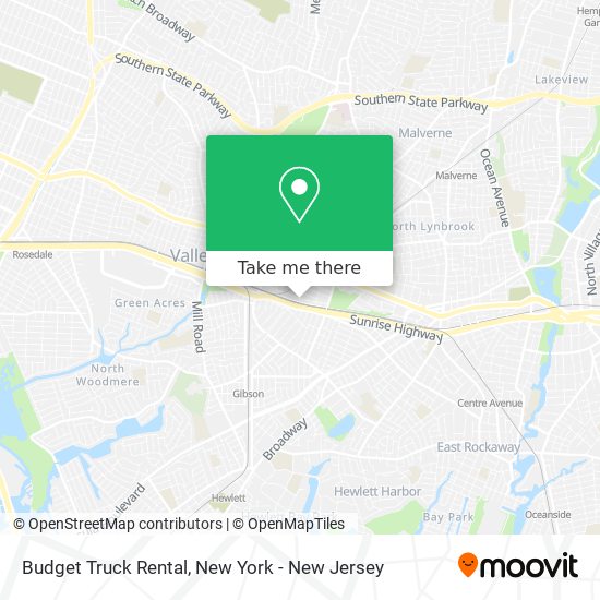 Mapa de Budget Truck Rental