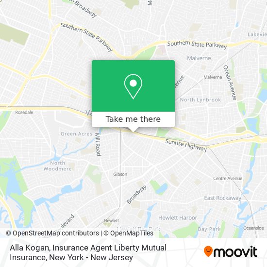 Alla Kogan, Insurance Agent Liberty Mutual Insurance map
