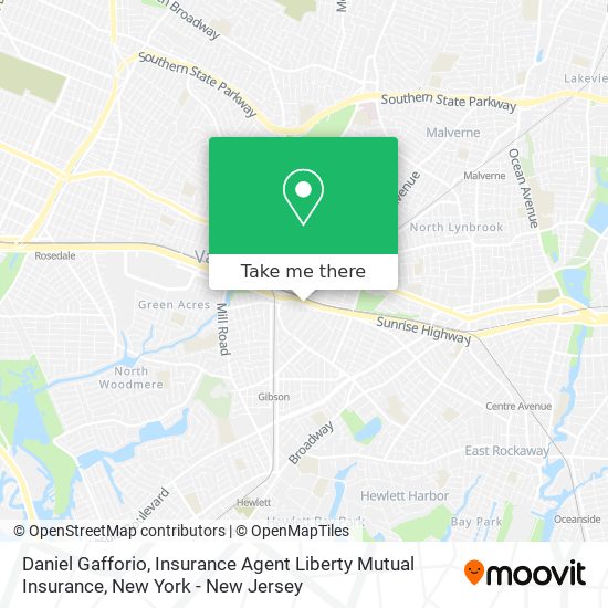 Mapa de Daniel Gafforio, Insurance Agent Liberty Mutual Insurance