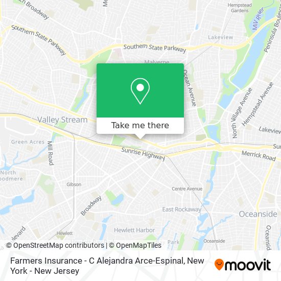 Farmers Insurance - C Alejandra Arce-Espinal map