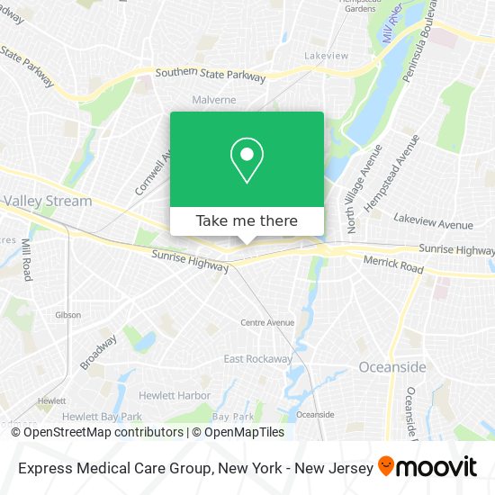 Express Medical Care Group map