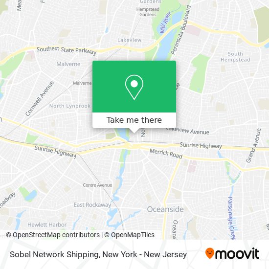 Sobel Network Shipping map